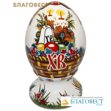 Пасхальное яйцо, высота 8,5см, керамика