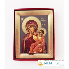 Икона Божией Матери им."Отрада и утешение", ковчег,  10 * 12,5 см. Святая Гора Афон