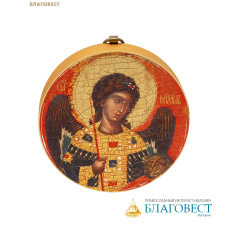 Икона Архангел Михаил, дерево (липа), поталь
