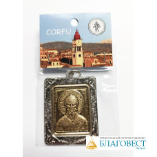 Подвеска с иконкой Свт.Спиридона Тримифунтского, Corfu