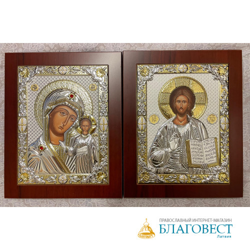 Икона Спасителя или Пресвятой Богородицы, им. Казанская, 17,5 х 21,5 см, PRINCE Silverо, Греция Икона Спасителя или Пресвятой Богородицы, им. Казанская, 17,5 х 21,5 см, PRINCE Silverо, Греция