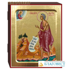 Икона Преподобная Мария Египетская, размер 125х160мм, дерево, поталь(позолота)