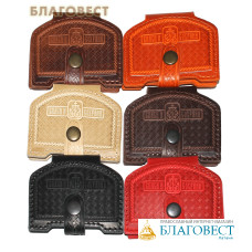 Триптих дорожный (натуральная кожа). Цвет рыжий