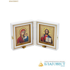 Складень венчальный 14х15,5см, жаккард