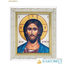 Икона Господь Вседержитель ламинированная в рамке, размер 13х15см