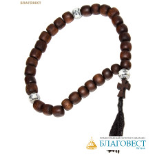 Четки из самшита (30 зерен) с крестом